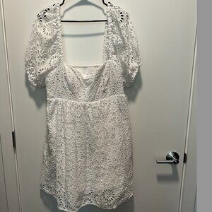 Lilly Pulitzer Kay Short Sleeve Eyelet Dress Size 12